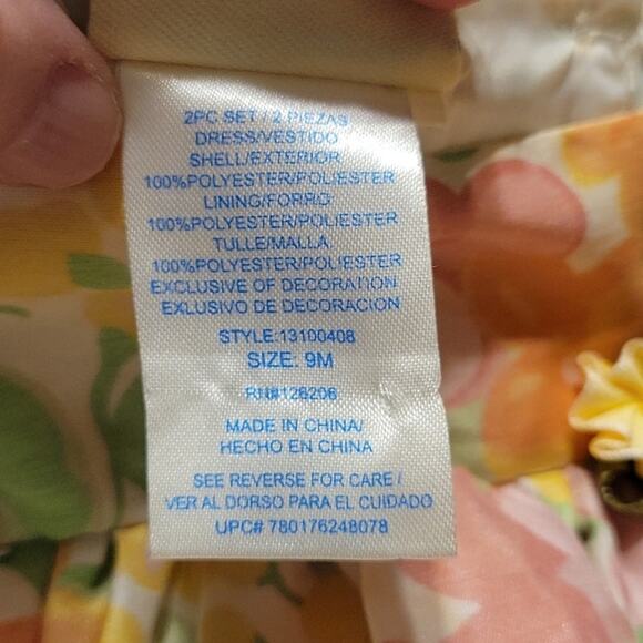 marmallata Floral Dress Infant 9 Months - Picture 5 of 8